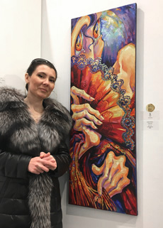 Helena Maizlin in Art Expo in Toronto